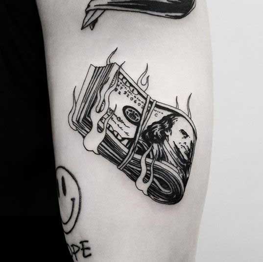 money tattoo